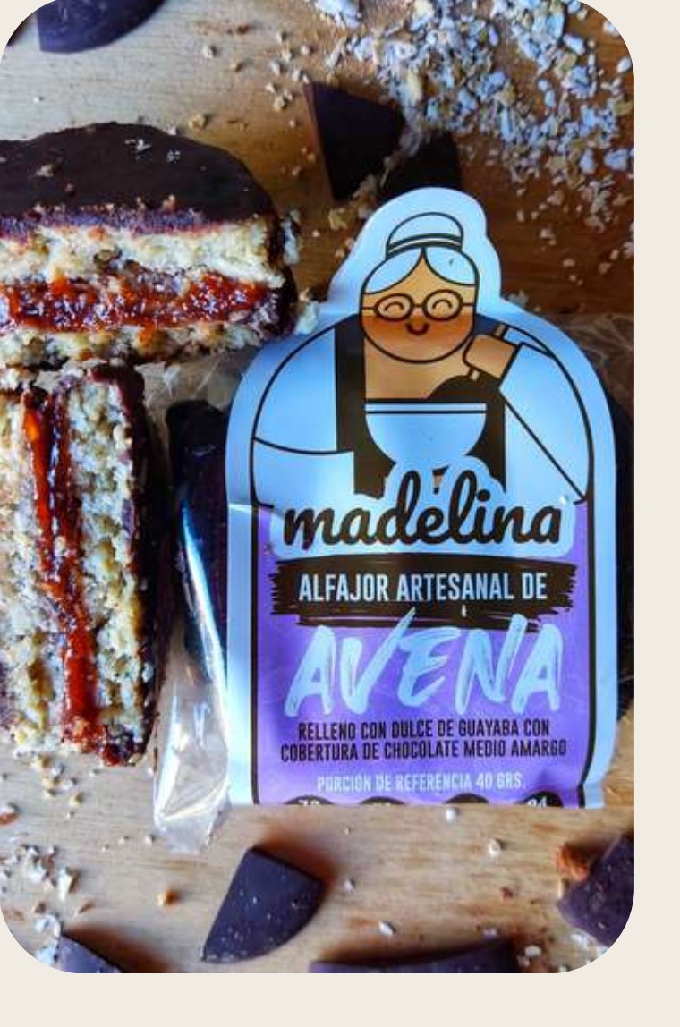 Alfajor de avena con dulce de guayaba