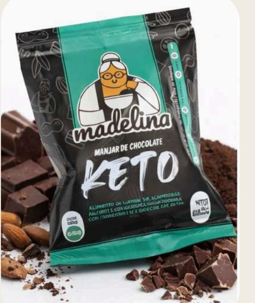 Pouch keto Madelina de manjar de chocolate
